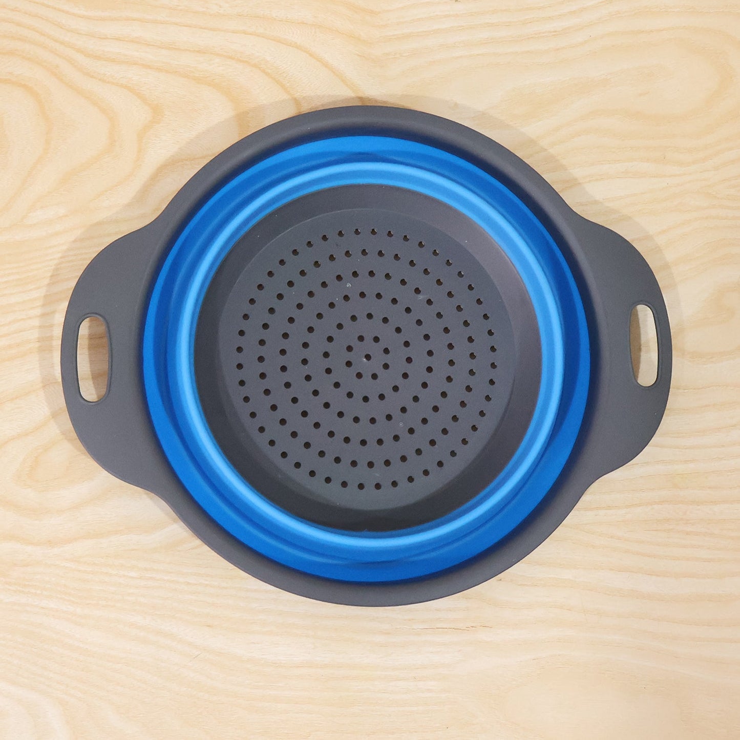 Foldable Silicone Strainer Space-saving Kitchen Drainer With Handles