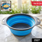 Foldable Silicone Strainer  Space-saving Kitchen Drainer With Handles
